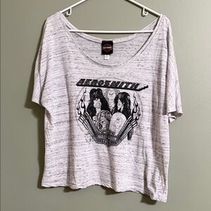 WOMANS L HARLEY DAVIDSON AEROSMITH T-SHIRT
